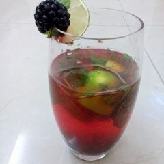 Berry infused limeade A picture of Berry infused limeade.