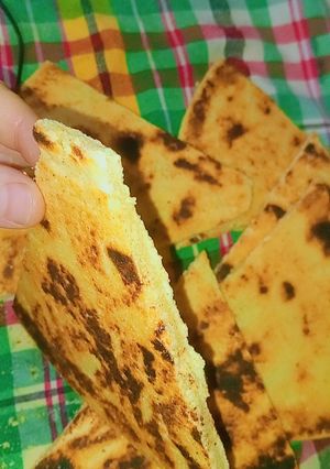 صورة لوصفة كسرة يابسة 😋😋مع كاس حليب او شربة لفريك