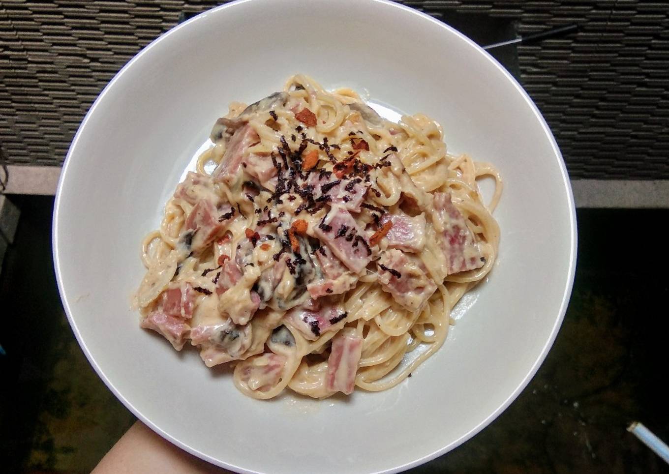 Spaghetti Carbonara (mudah & enak)