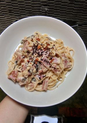 Foto resep Spaghetti Carbonara (mudah & enak)