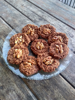 Una foto de 🍐Galletas de avena, pera y cacao🍫Apto veganos