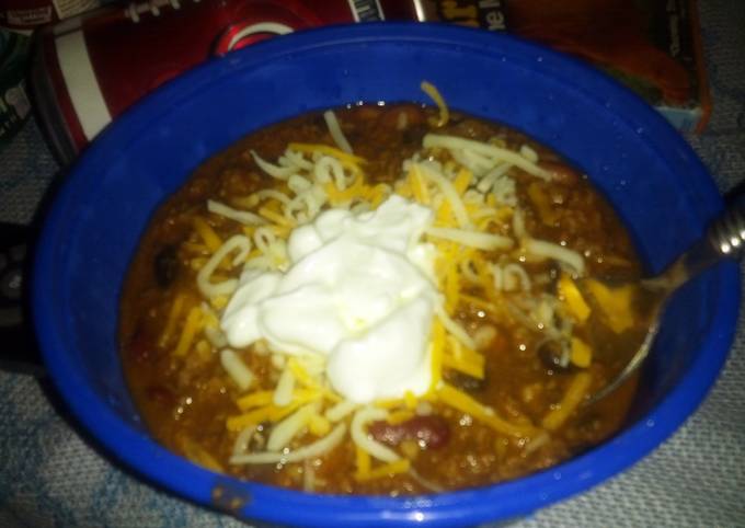 Recipe of Ultimate three bean chili