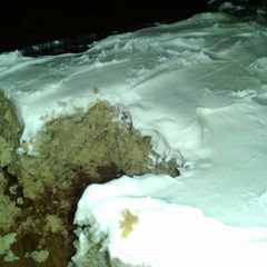 A picture of Delicious Banana cake and cream cheese frosting.
