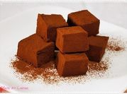 A picture of chocolate rum truffles