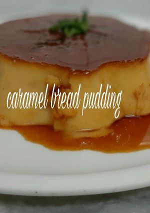 A picture of Caramel bread pudding.