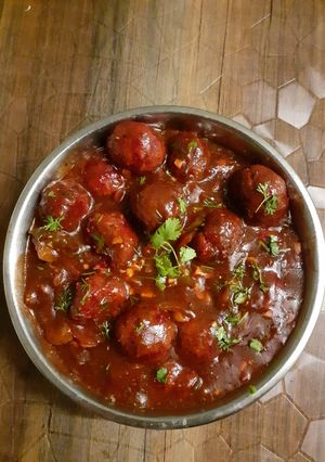 A picture of Veg ball Manchurian.