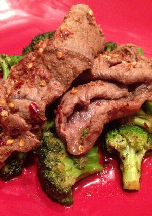 A picture of Beef and Broccoli.
