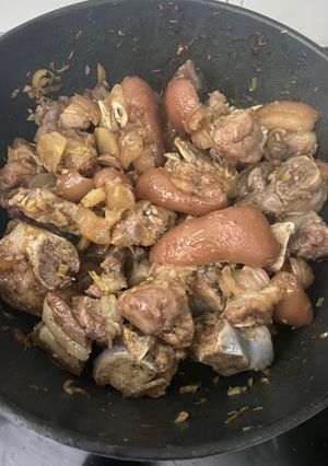 Hình của món Thịt lợn nấu giả cầy.