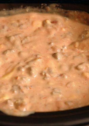 A picture of Sausage dip.