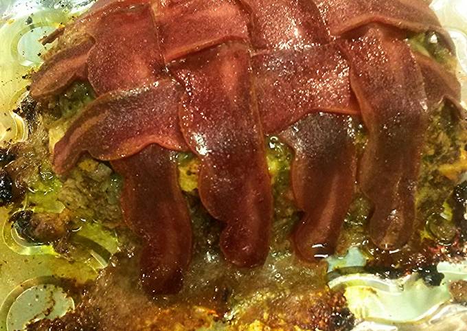 Recipe: Delicious Beef Meatloaf wrapped in Turkey bacon - Meatloaf ...