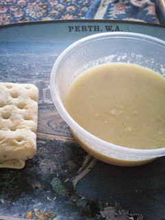 A picture of Angel Soup 115 calories per serving.