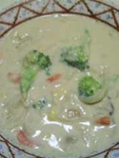 A picture of Vegetarian Soymilk Cream Stew.