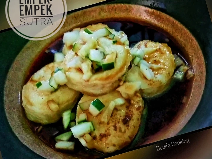 Cara Mudah Menyiapkan Resep  150. Pempek Sutra Putih Telur Tanpa Ikan yang Kenyal dan Gurih yang Enak Banget, Lezat