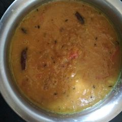 A picture of Roasted  red lentil (bhaja mushur daal).