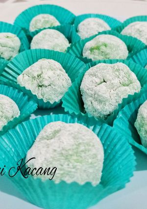 Foto resep Mochi Pandan Isi Kacang
