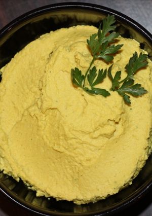 Una foto de Hummus de garbanzos