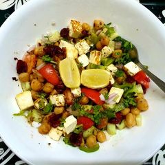 A picture of Paneer and Chickpea Salad.