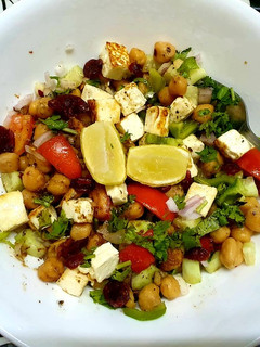 A picture of Paneer and Chickpea Salad.