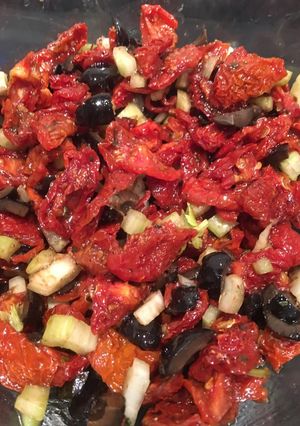 Una foto de Salsa de tomates secos