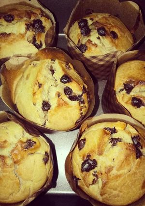 Foto resep Super Easy Banana Choc Chips Muffin