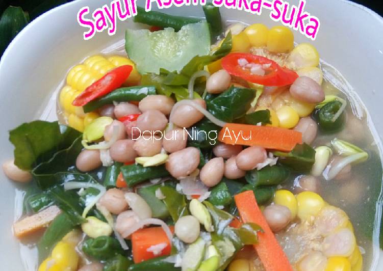 Cara Gampang Menyiapkan 86. Sayur Asem suka-suka, Bisa Manjain Lidah