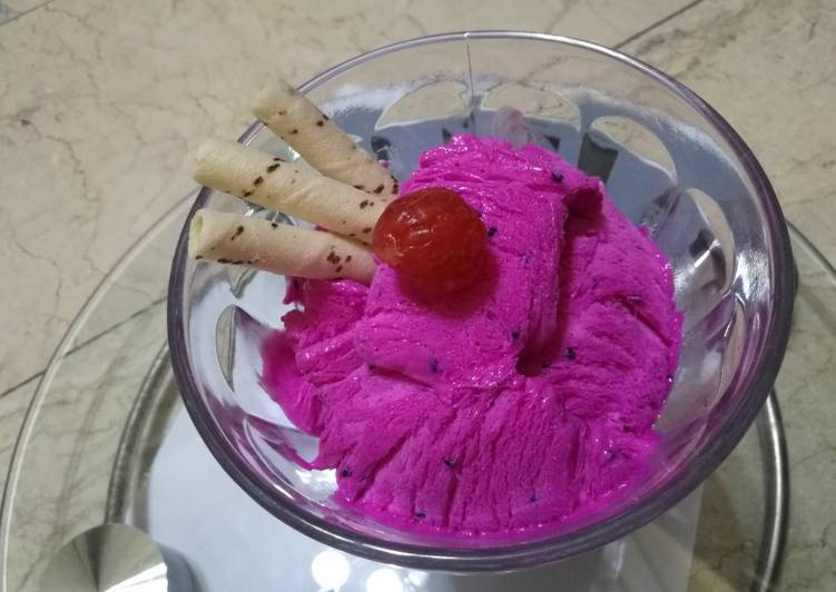 Resep Es Krim Yoghurt Buah Naga Anti Gagal