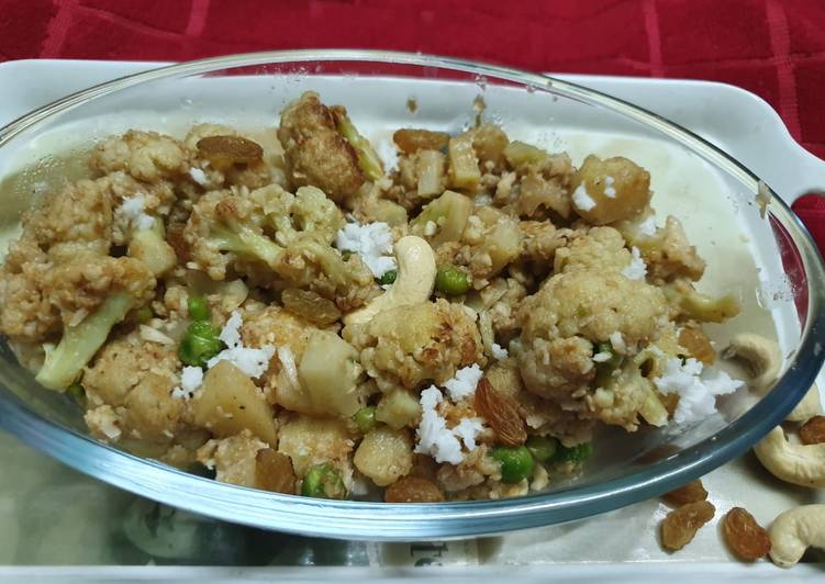 Step-by-Step Guide to Make Quick Narkel Posto Phoolkopi (Cauliflower with coconut & poppy seed)