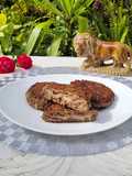 Hamburguesas de carne picada rellenas