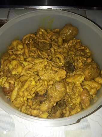 Langkah Gampang Membikin Resep Usus,kulit &amp; ati ampela bumbu kuning #ketofriendly yang  Bikin Ketagihan Anti Ribet, Bikin Ngiler