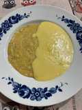 Polenta taragna con fonduta di fontina