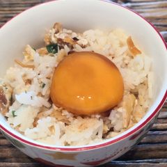 Japanese marinated egg yolk A picture of Japanese marinated egg yolk.