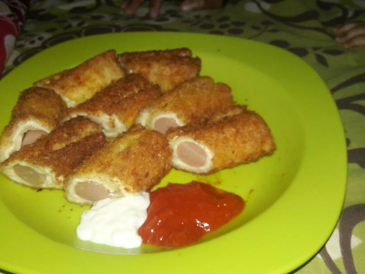 Langkah Mudah untuk Membuat Resep Sosis lapis roti keju ala moms shakaa yang Menggugah Selera Anti Ribet, Lezat