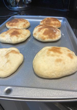Una foto de Masa pan turco o pizza