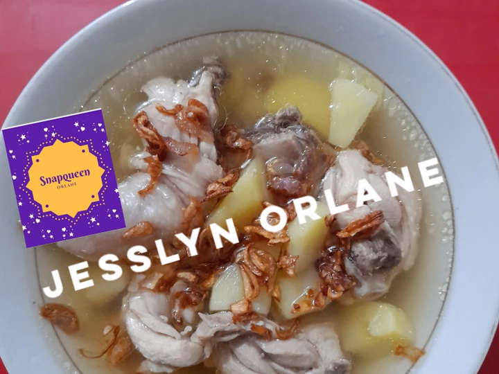 Langkah Mudah untuk Membikin Resep Sup ayam kentang Jesslyn Orlane yang Bikin Ngiler Anti Ribet, Bisa Manjain Lidah