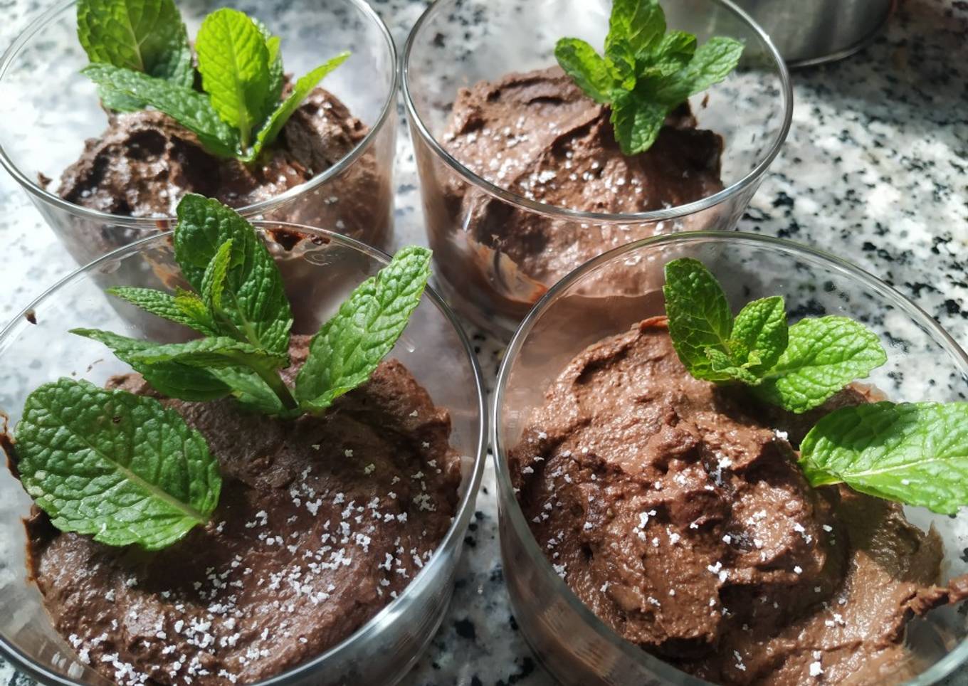 Mousse chocolate vegano (Aguacate)