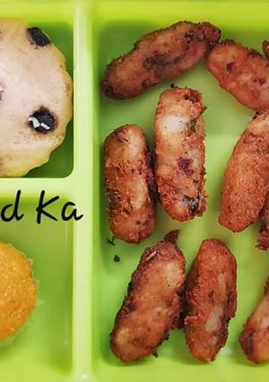 A picture of Paneer cutlets.