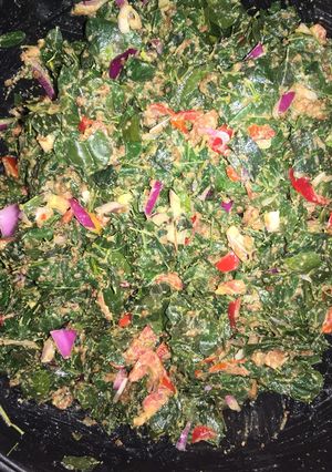 A picture of Traditional moringa salad🥙🥗.