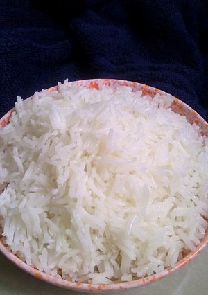 A picture of Fluffy Coconut Cream Rice #myricedishcontest.