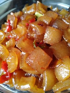 Foto resep Oseng Kikil Pedas Manis