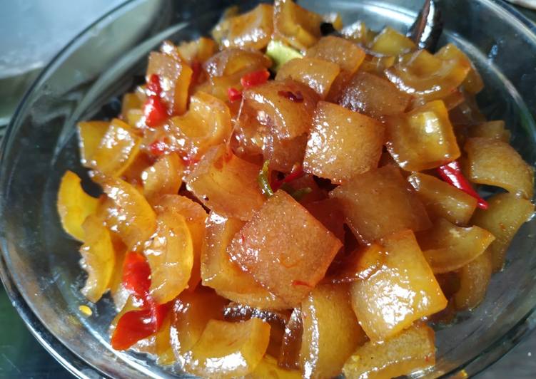 Recipe: Yummy Oseng Kikil Pedas Manis