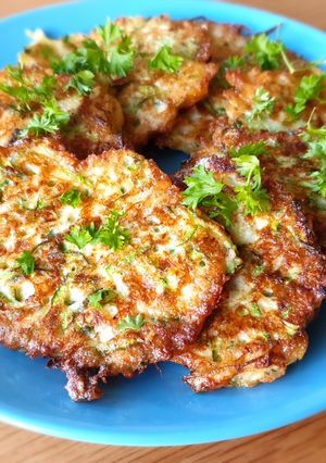 A picture of Courgette fritters.