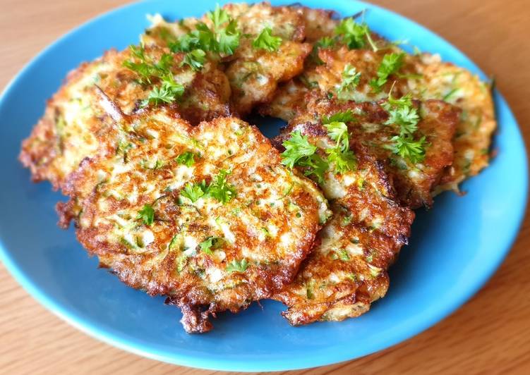 Steps to Make Homemade Courgette fritters