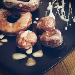 A picture of Sour cream donuts.