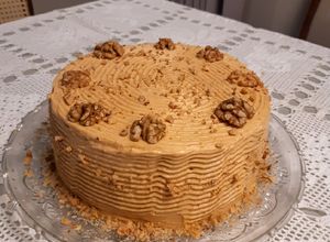 Foto de Bolo de Nozes, Café e Doce de Leite