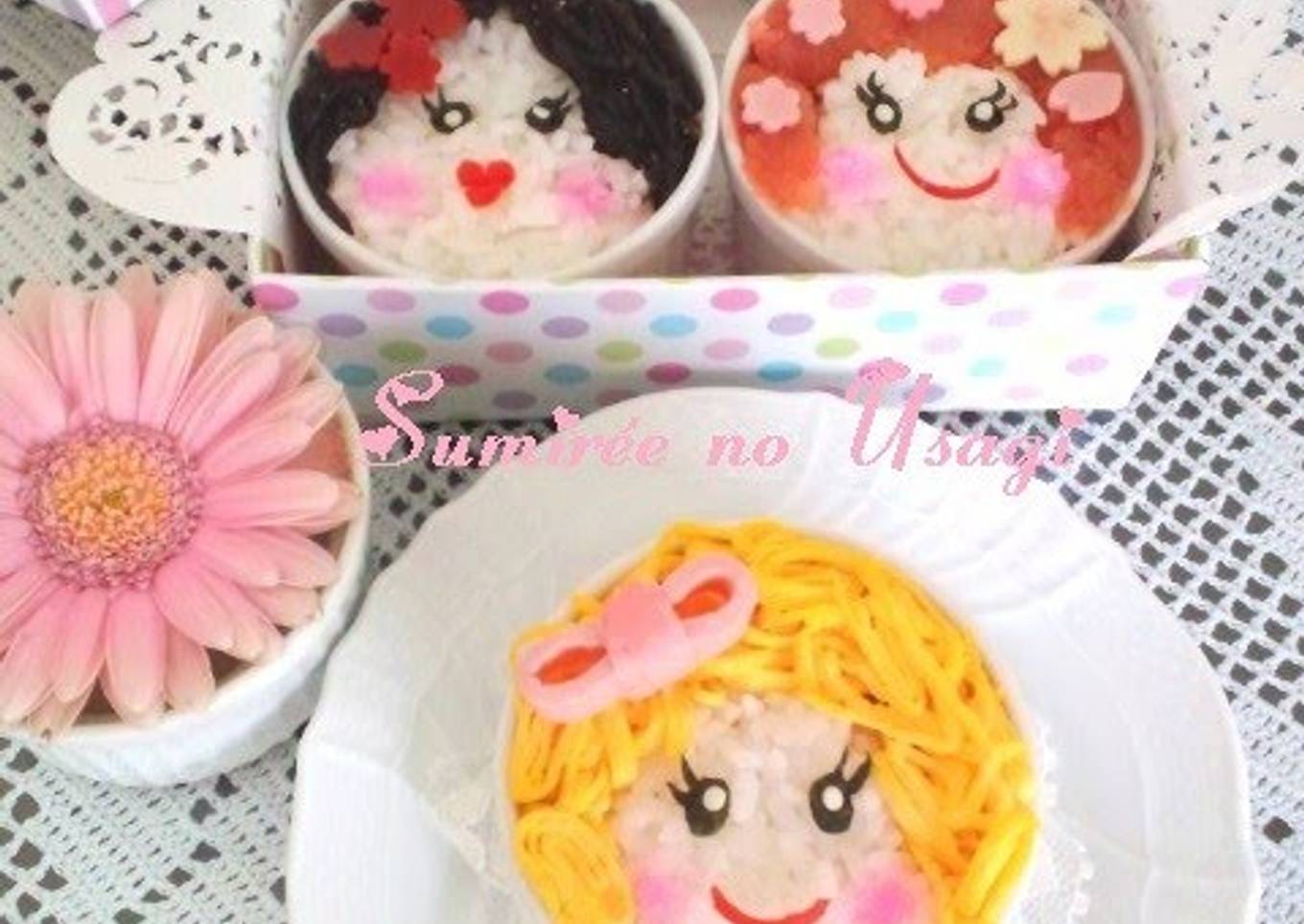 Charaben Sushi Cups For Doll's Day