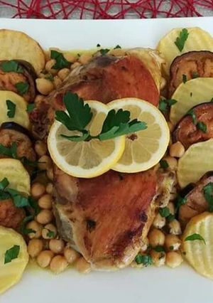 صورة لوصفة برانية(طاجين مدربل)