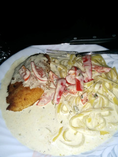 A picture of Chicken in Basil Cream.