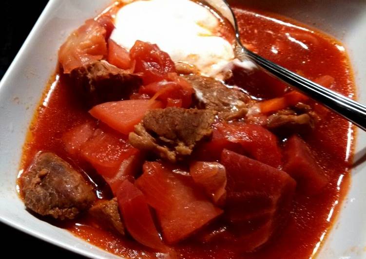 Easiest Way to Make Perfect Russian Borsht  Stew