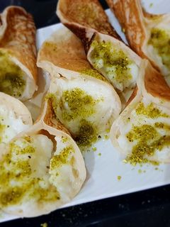 صورة لوصفة قطايف عصافيري بالكريمة