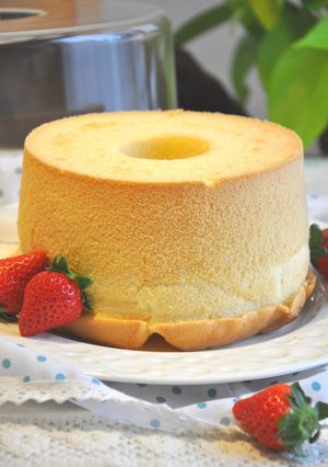 A picture of Heavenly Chiffon Cake (with Lots of Tips).